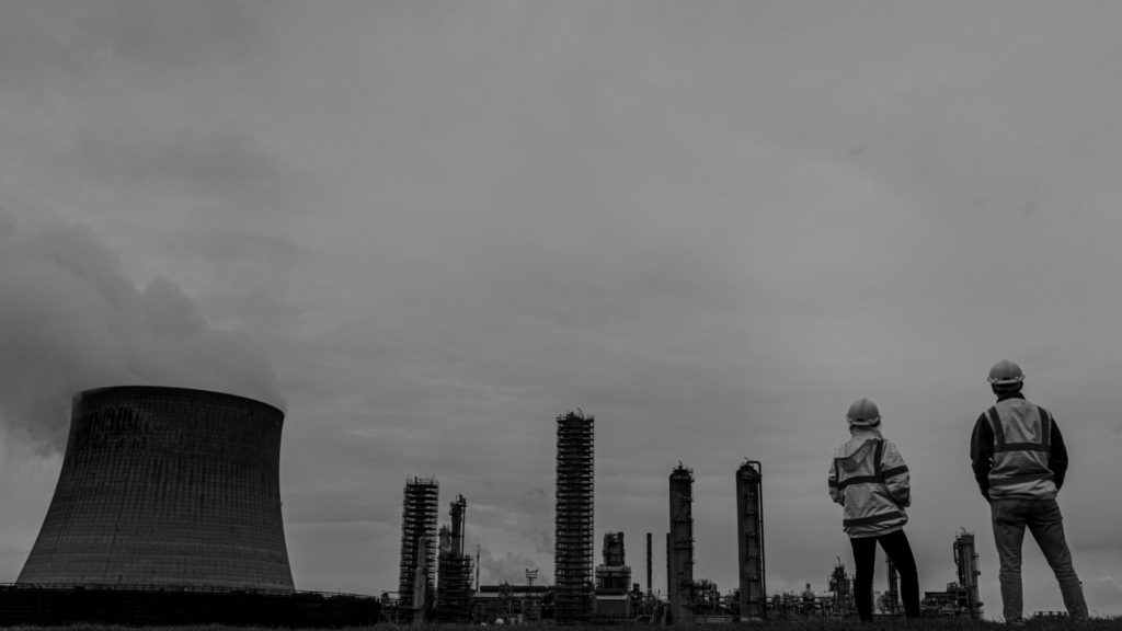 Man Standing over Teesside